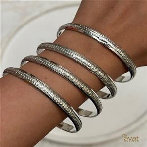 النگو هندی نقره ای