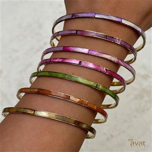 النگو صدف رنگی