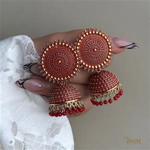 گوشواره هندی رنگی G54