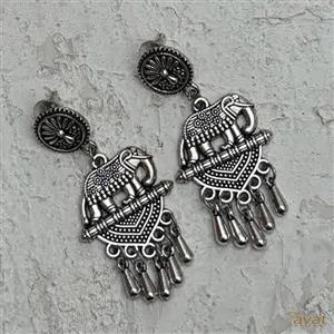 گوشواره هندی نقره ای