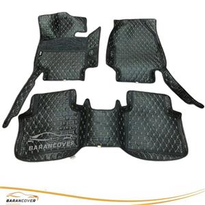 کفپوش گلدوزی موکت دار 6 بعدی تویوتا رافور (RAV 4) 2024-2025 رنگ مشکی دوخت مارون