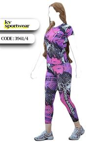ست تیشرت لگ ورزشی زنانه adidas کد 002