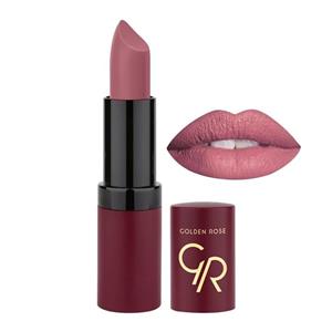 رژ لب جامد مات و مخملی گلدن رز Golden Rose مدل GR Velvet Matte Lipstick شماره 14