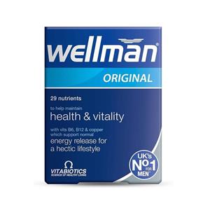مولتی ویتامین ولمن مدل Wellman Original بسته بندی 30 عددی
