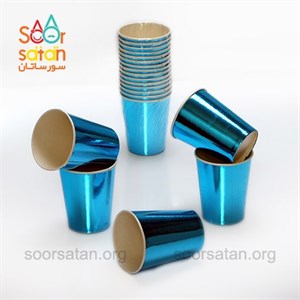 لیوان متالایز آبی