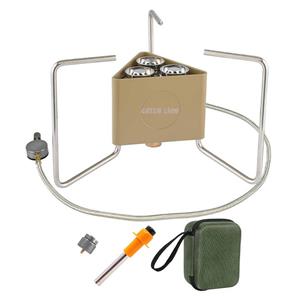 اجاق کمپینگ سه شعله ضد باد گرین لاین Green Lion 3-Burner Foldable Camping Stove GCS-15