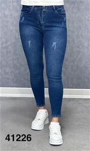 شلوار جین زنانه اسکینی جذب آبی