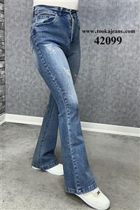 شلوار جین دمپا بوتکات کثیف شور