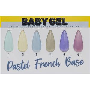 لاک ژل پاستل فرنچ بیس بیبی ژل | Pastel French Base BABY GEL | حجم 14 میل