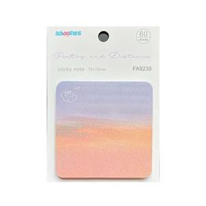 کاغذ یادداشت اسکول فنس مدل FA9239 سایز 7.5*7.5 سانتی متر
