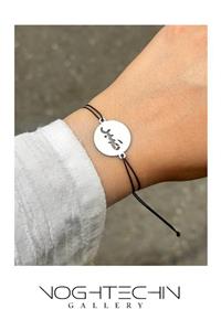 دستبند زنانه مدل پلاک صبر استیل با کیفیت بالا