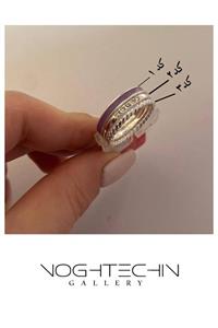 انگشتر زنانه برند استنلس استیل مدل رینگ های ساده استیل  وارداتی