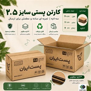 کارتن پستی سایز 2.5