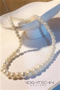 گردنبند زنانه برندفشن مدل مروارید ساده ترکیبی وارداتی با کیفیت بالا