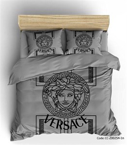 روتختی و لحاف دوختدار مدل GRAY VERSACE