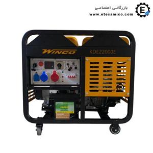 موتور برق دیزلی سه فاز تک فاز وینکو 18 کیلووات مدل KDE22000E