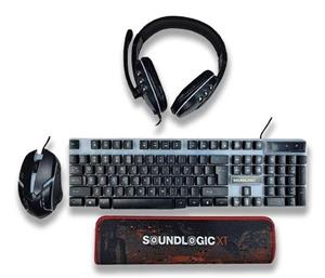 ست گیمینگ 4 در 1 Soundlogic XT مدل LIGHTUP
