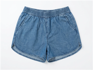 شلوارک جین دخترانه مدل کمر کشی (جین کاغذی/سبک) برند Ovs kids