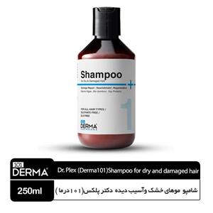 شامپو  موهای خشک وآسیب دیده  دکتر پلکس(101درما )