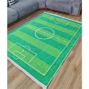 فرش ماشینی چاپی | فرشینه کودک طرح زمین چمن فوتبال C154 (پس کرایه)