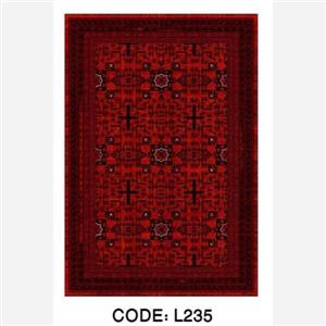 قیمت خرید فرش چاپی هازان ترک طرح قرمزسنتی L235(پس کرایه)
