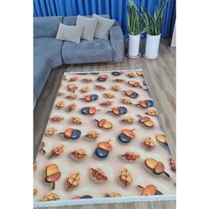 فرش ماشینی چاپی | فرشینه مخمل کودک طرح بلوط سه بعدی کد8142 (پس کرایه)