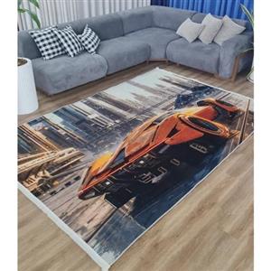 فرش ماشینی چاپی | فرشینه مخمل اسپورت طرح ماشین G101 (پس کرایه)