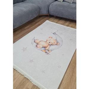 فرش ماشینی چاپی | فرشینه هازان ترک کودک طرح خرس کد C157 (پس کرایه)