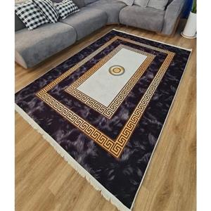 فرش ماشینی چاپی | فرشینه هازان ترک طرح مدرن ورساچه کد h254 (پس کرایه)