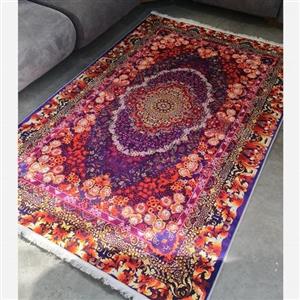 فرش ماشینی چاپی | فرشینه مخمل  طرح سنتی ابریشمی کد 057 (پس کرایه)