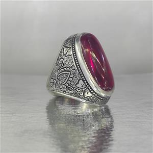 انگشتر مردانه یاقوت سرخ (شمش)
