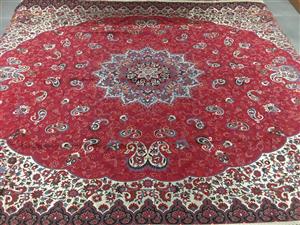 روتختی ترمه ابریشم اصل طرح شاه پرند رنگ قرمز