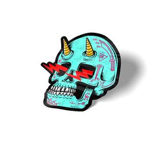 استیکر جمجمه آبی | BLUE SKULL 