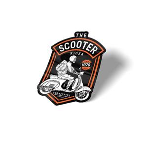 استیکر اسکوتر سوار | THE SCOOTER RIDER 