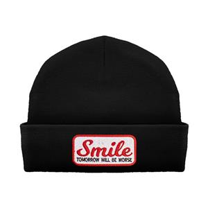 کلاه بافتنی طرح لبخند بزن | SMILE TOMORROW WILL BE WORSE