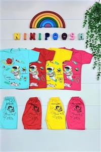 تیشرت شلوارک فضانورد سایز30،35