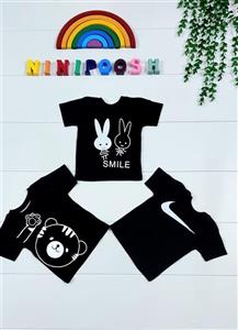 تیشرت تک مشکی سایز35،40،45