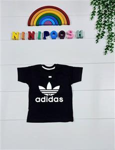 تیشرت تک مشکی طرح آدیداس سایز35،40،45