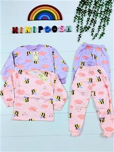 بلوز شلوار وارداتی توکرکی طرح زنبور