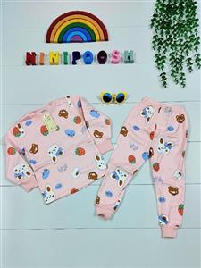 بلوز شلوار وارداتی توکرکی طرح خرگوش و تدی