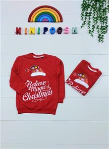 بلوز تک یلدایی و کریسمس طرح کلاه بابانوئل