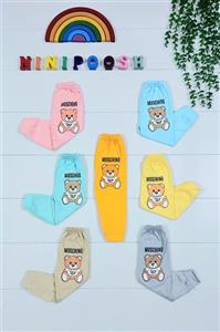 شلوار تک طرح خرس موسچینو سایز1،2،3،4،5،6