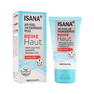 کرم مرطوب‌کننده ۲۴ ساعته ضدجوش ایزانا مدل پوست پاک ۵۰ میلی‌لیتر