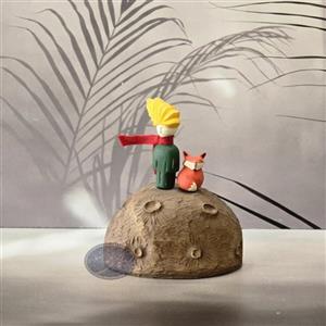 مجسمه شازده کوچولو با روباه روی سیاره کاظمی