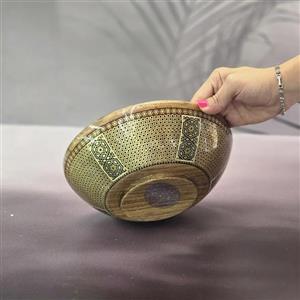 کاسه خاتم کندویی کاظمی 