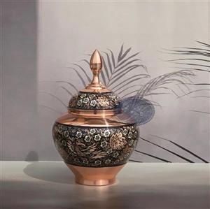 قندان سیبی سوپر الماس تراش آبکاری نقره کاظمی