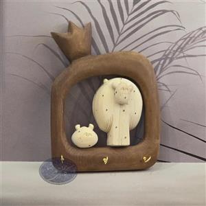 جا کلیدی چوبی دیو جفتی بزرگ کاظمی