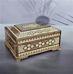 جعبه خاتم کاری 13*18کاظمی