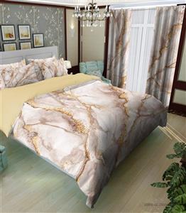 سرویس لحاف روتختی ساده طرح سنگ مرمر صورتی