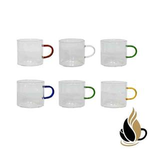 شات پیرکس دسته رنگی مدل Coffee - مشکی
